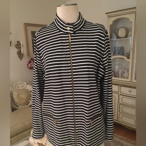 Ralph Lauren reversible black/white striped jacket size 2X